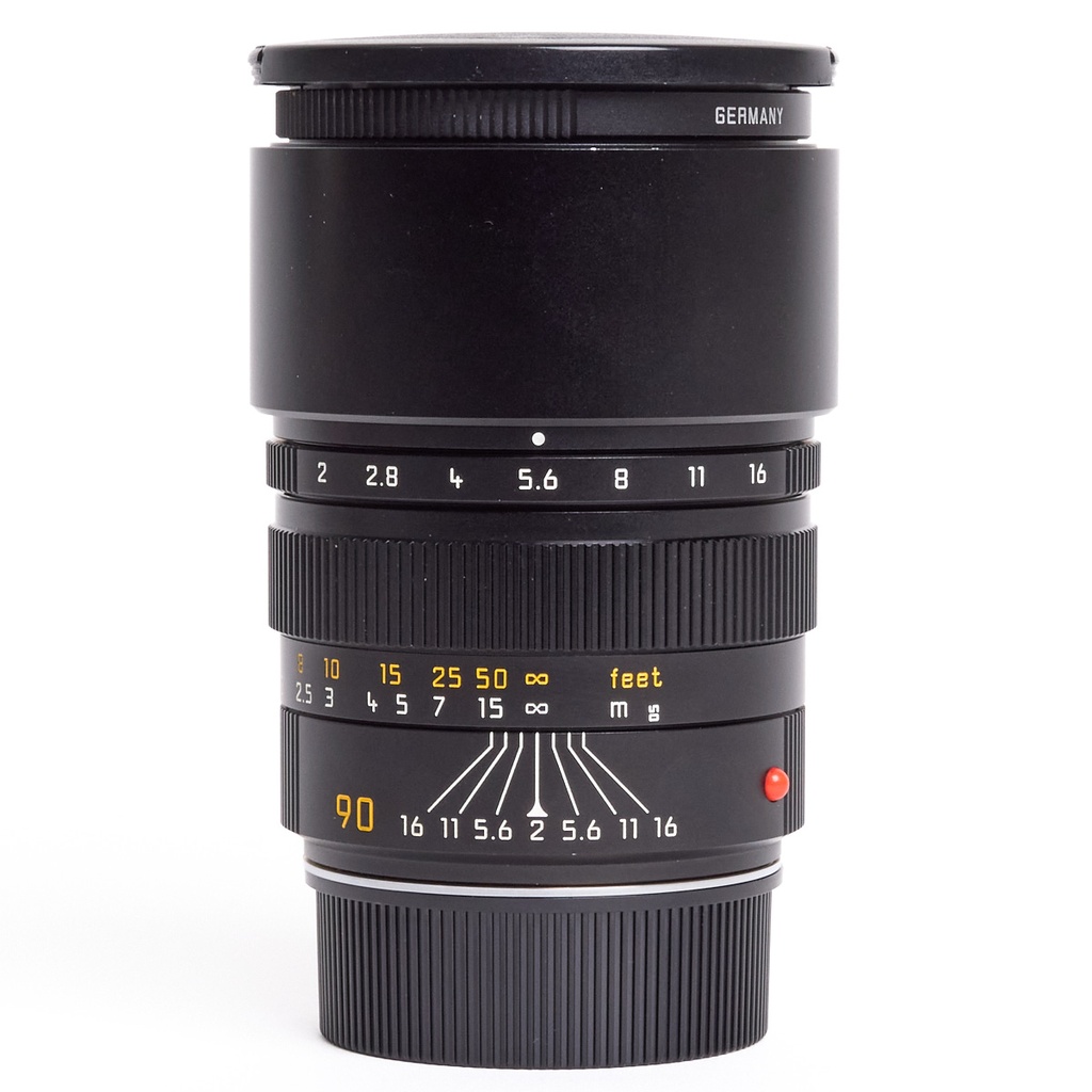 Leica 90mm f/2 Summicron-M (pre-ASPH) (III) lens - Grade 8
