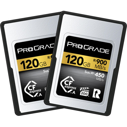 ProGrade Digital CF Express Type A Gold 120GB R900MB/S W800MB/S 2PK