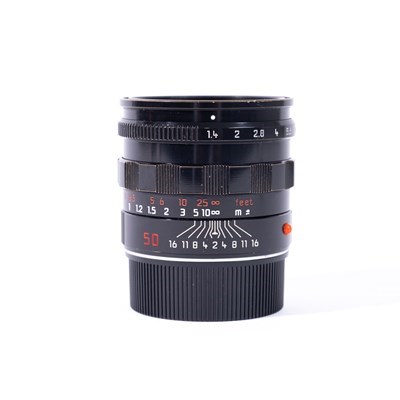 Leica 50mm f/1.4 Summilux-M III Pre-ASPH Lens - Black Paint - Grade 9