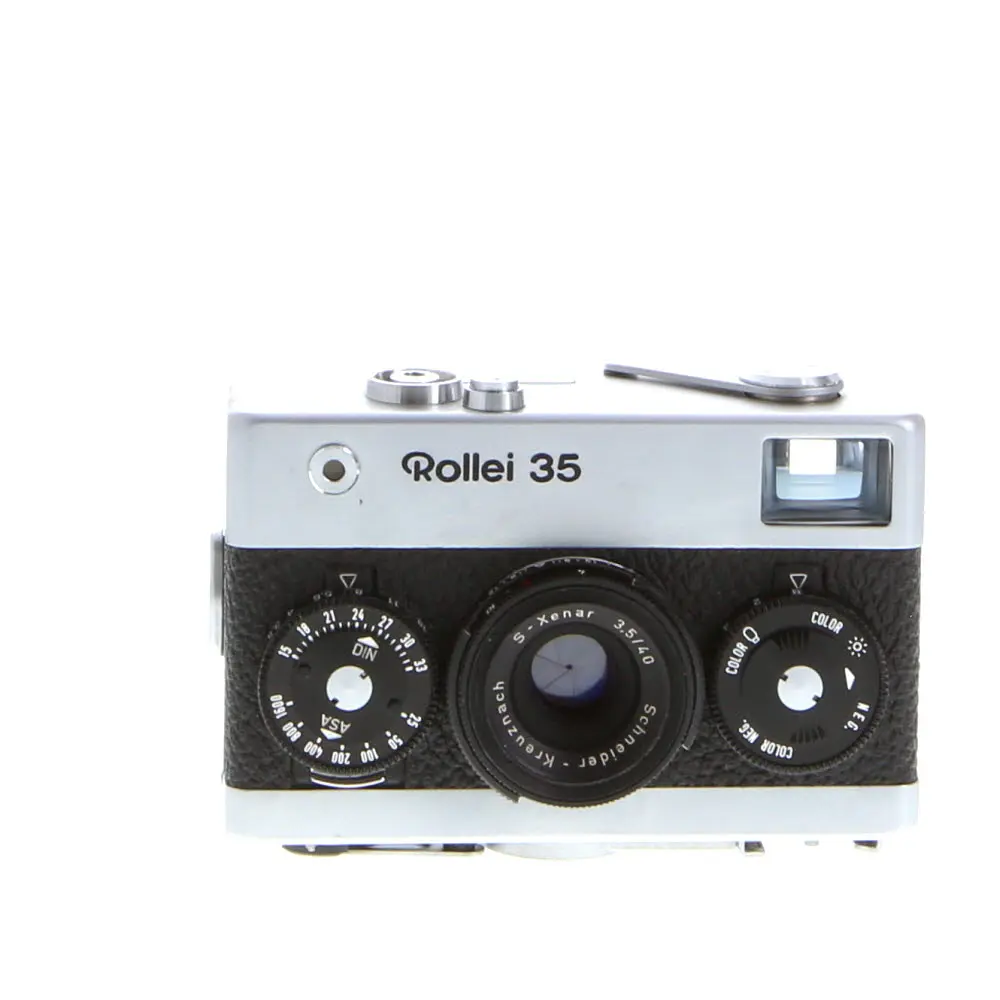 Rollei 35 Schneider Xenar-S Silver w/- 40mm f/3.5 Carl Zeiss Tessar’s lens - Grade 7