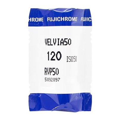 Fujifilm Fujichrome Velvia 50 RVP Colour Transparency Film 120 Roll