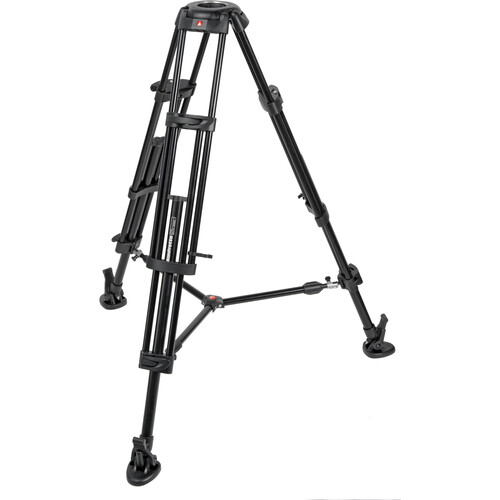 Manfrotto 546B Aluminium 2-Stage Video Tripod+ MVH502A Fluid Video Head