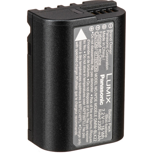 Panasonic DMW-BLK22E Li-ion Battery: Lumix S5& GH6