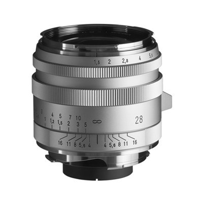 Voigtlander 28mm f/1.5 Nokton Type I Lens Aluminum Silver : Leica M