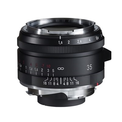 Voigtlander 35mm f/1.5 NOKTON Aspherical Vintage Line Lens Black: Leica M