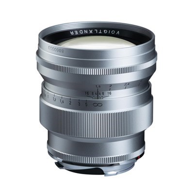 Voigtlander 75mm f/1.5 NOKTON Vintage Line Aspherical Lens Silver: Leica M