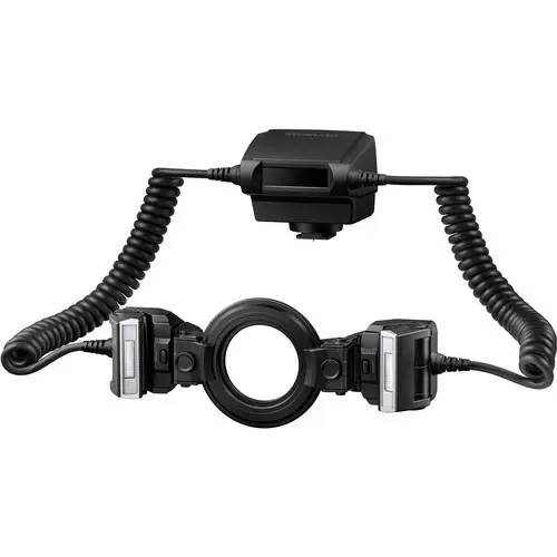 [SHV326160BW000-9] Olympus STF-8 Twin Macro Flash w/- 2 adaptors - Grade 9