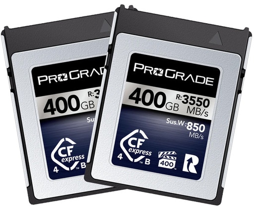 [PGCFX400GIP2NA] Prograde DIGITAL CFEXPRESS 4.0 TYPE B IRIDIUM 400GB R3550MB/S W2850MB/S 2 PK