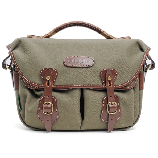 [SH505048-54-8] Billingham Hadley Small Pro- Sage FibreNyte & Chocolate Leather - Grade 8