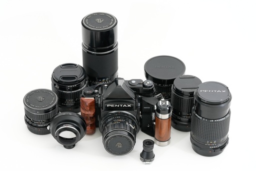 [SHPEN67K-8] Pentax 67 body w/- metered prism + lenses Kit - Grade 8