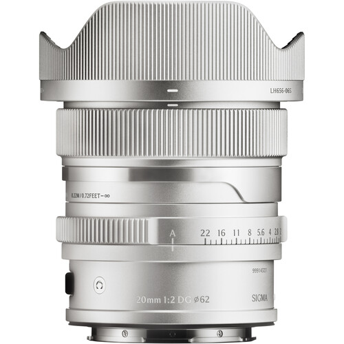 [449S965] Sigma 20mm f/2 DG DN Contemporary I Series Lens : Sony FE - Silver