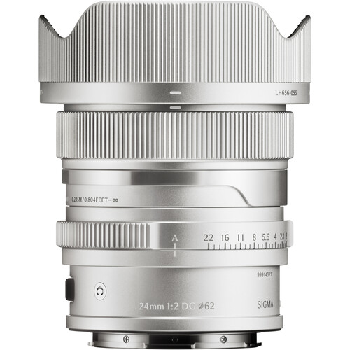 [44S3969] Sigma 24mm f/2 DG Contemporary I Series Lens: Leica L - Silver