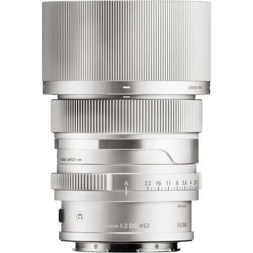 [43S3965] Sigma 65mm f/2 DG DN Contemporary I Series Lens: Sony FE - Silver