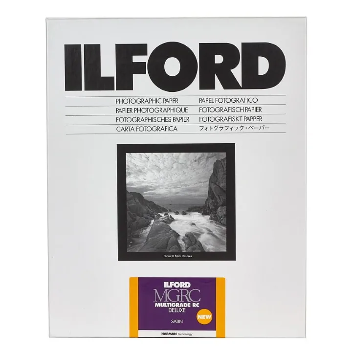 [1180518] Ilford Multigrade RC Deluxe 8x10" Satin Darkroom Paper 25 Sheets