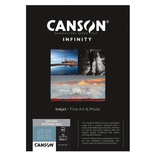 [C762512026] Canson A3+ Edition Etching Rag II 310gsm (25 Sheets)