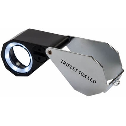 [K282837] Kite Optics Foldable Loupe Triplet 10x LED