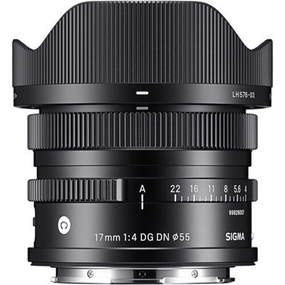 [441B965] Sigma 17mm f/4 DG DN Contemporary I Series Lens: Sony FE Mount - Black