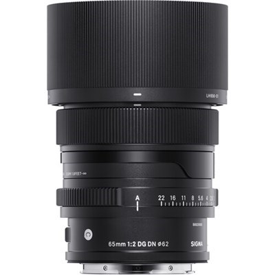 [43B3965] Sigma 65mm f/2 DG Contemporary I Series Lens: Sony FE - Black