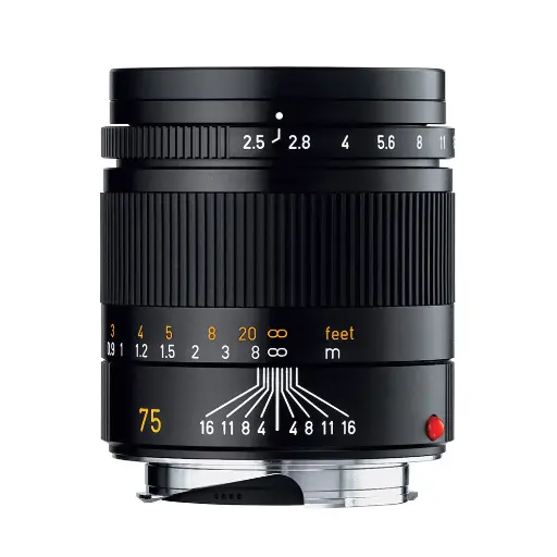 [SHLM11645-9] Leica 75mm f/2.5 Summarit M Black - Grade 9
