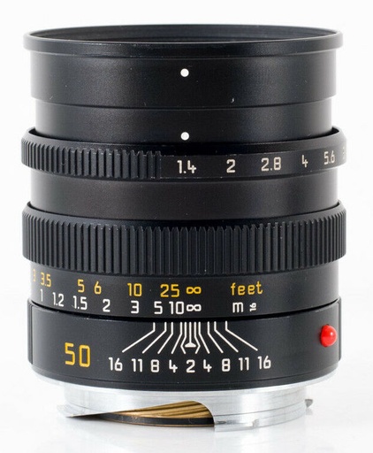 [SH11868-8] Leica 50mm f/1.4 Summilux-M Pre-ASPH Ver. 3 E46 - 6 Bit Coded -  Black - Grade 9 