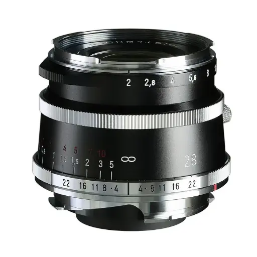 [SHV-M2820VL-9] Voigtlander 28mm f/2 ULTRON Aspherical Vintage Line Lens Black: Leica M - Grade 9