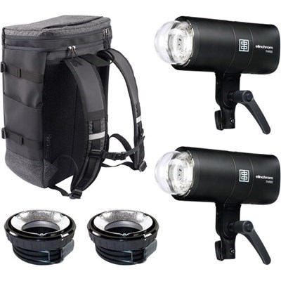 [R-20942.2-1] Rental Elinchrom Three Flash Monolight Dual Kit (Lightstands not included)