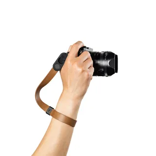[LRS-WR-BN-1] Peak Design Cuff Leather Camera Wrist Strap - Tan
