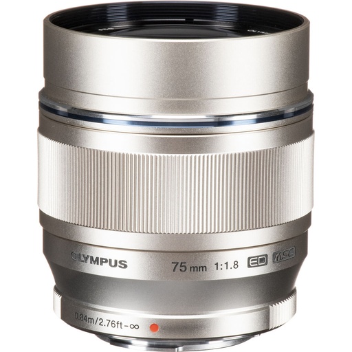 [SHV311040SG000-8] Olympus 75mm f/1.8 Portrait lens silver - Grade 8