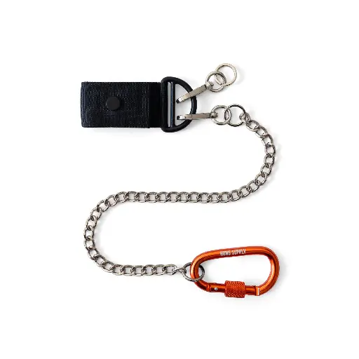 [HS-CKEYC-OR] Hung Supply Heavy Metal Carabiner Keychain - Orange