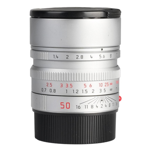 [SHLM11892-8] Leica 50mm F/1.4 Summilux-M ASPH lens Silver - Grade 8