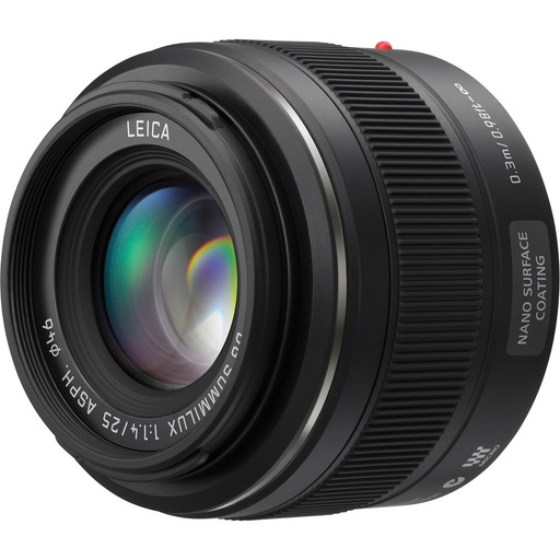 [SHH-X025E-9] Panasonic 25mm f/1.4 Lumix Leica Summilux DG ASPH Lens - Grade 9