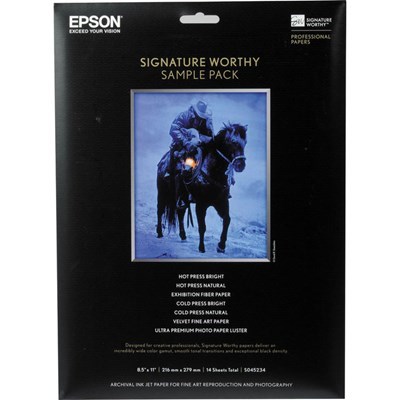 [C13S045234AU] Epson A4 Signature Worthy Sample Pack (14 Sheets)