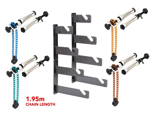 [BGHOOKWALL4] Four Wall Hook w/ 4 Rollers for Studio Backgrounds