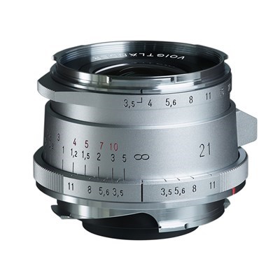 [V-M2135IIS] Voigtlander 21mm f/3.5 COLOR-SKOPAR Aspherical Vintage Line Type II Lens Silver - Leica M