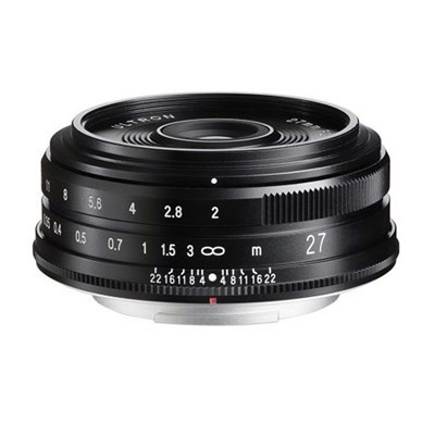 [BA380A] Voigtlander 27mm f2 ULTRON Lens: Fujifilm X Black