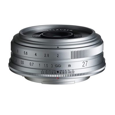 [BA380B] Voigtlander 27mm f2 ULTRON Lens: Fujifilm X Silver