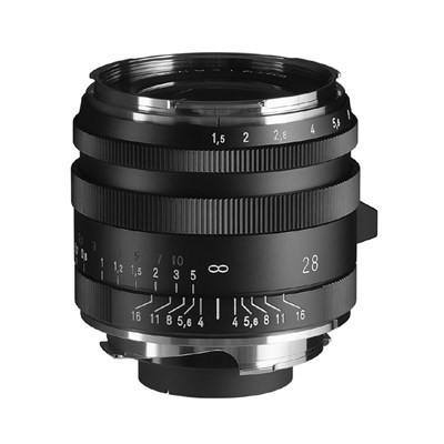 [BA381B] Voigtlander 28mm f/1.5 Nokton Type I Lens Aluminum Matte Black : Leica M