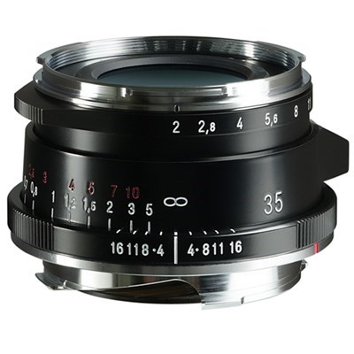 [V-M3520VLIIB] Voigtlander 35mm f/2 ULTRON Aspherical Type II Vintage Line Lens Black: Leica M