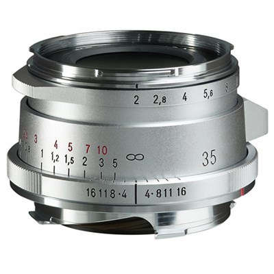 [V-M3520VLIIS] Voigtlander 35mm f/2 ULTRON Aspherical Type II Vintage Line Lens Silver: Leica M