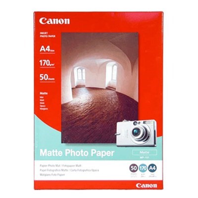 [MP-101] Canon A4 Matte Photo Paper 170gsm (50 Sheets)