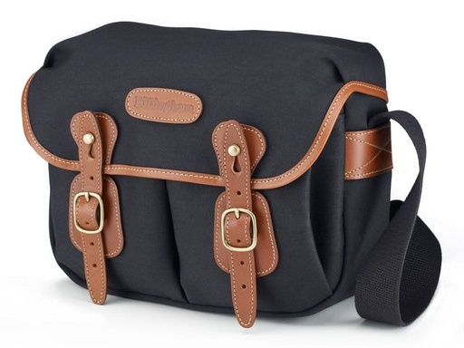 [503301-70] Billingham Hadley Small - Black Canvas & Tan Leather