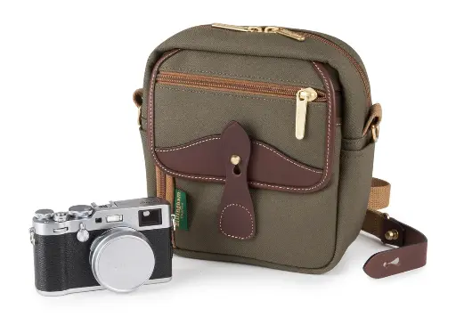 [500748-54] Billingham Pola Stowaway - Sage Fibrenyte & Chocolate Leather