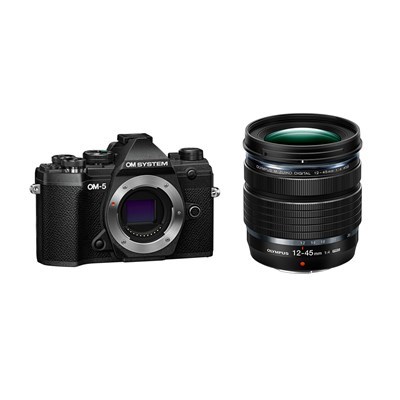 [V210022BA000] OM System OM-5 w/- 12-45mm Lens Black