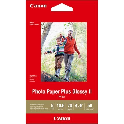[PP3014X6-50] Canon 4x6 Photo Paper Plus Glossy II (50 Sheets)
