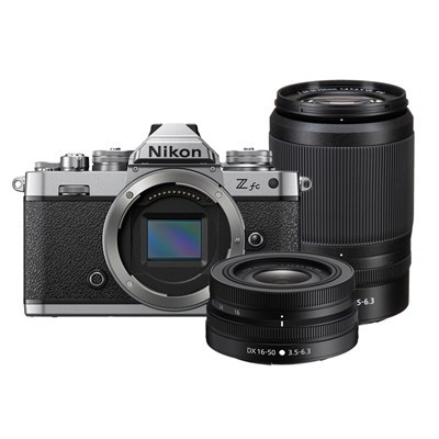 [851098] Nikon Zfc Body Midnight Grey + 16-50mm f/3.5-6.3 VR Silver + 50-250mmf/4.5-6.3 VR Kit